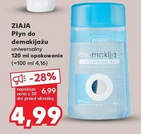 Płyn do demakijażu oczu uniwersalny Ziaja de-makijaż promocja