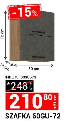 Szafka kuchenna 60GU-72 promocja w Merkury Market