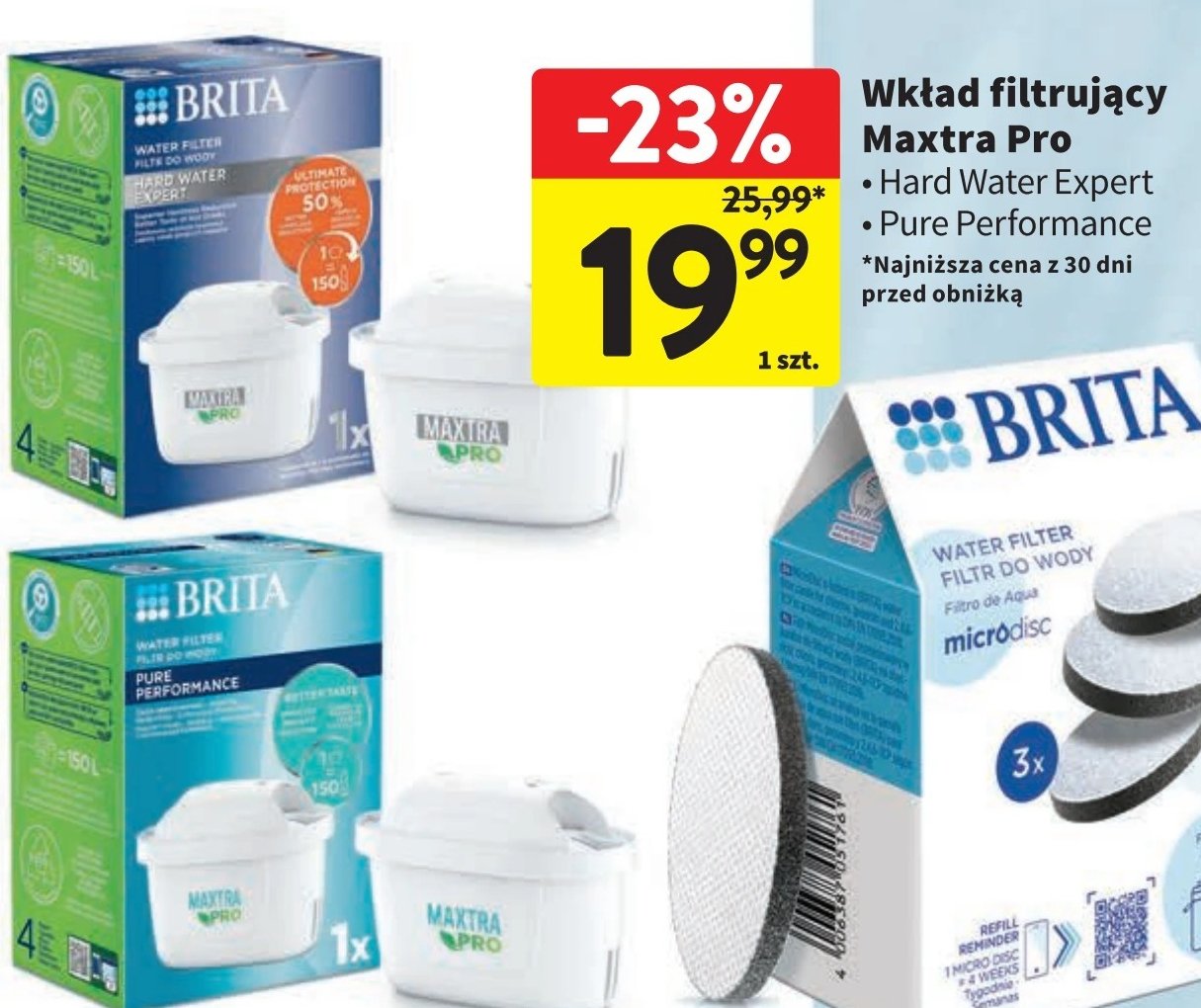 Wkład pro pure performance Brita promocja w Intermarche