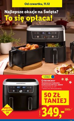 Frytkownica beztłuszczowa Air Fryer SilverCrest 2600 W promocja