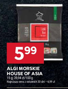 Listki alg morskich House of asia promocja