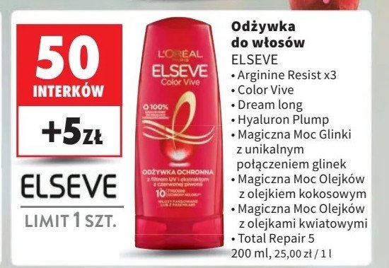 Odżywka do włosów L'oreal elseve arginine resist promocja