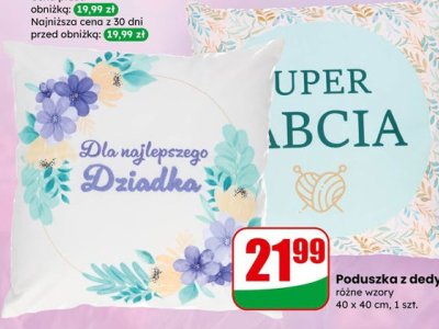 Poduszka z dedykacją Dzień Babci i Dziadka promocja w Dino