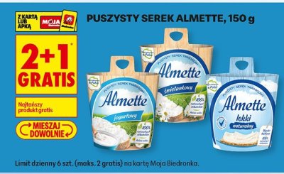 Serek puszysty Almette, 150 g promocja w Biedronka