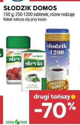 Słodzik Domos różne rodzaje promocja w Stokrotka