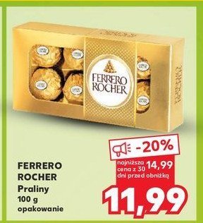 Bombonierka tuba Ferrero rocher promocja w Kaufland