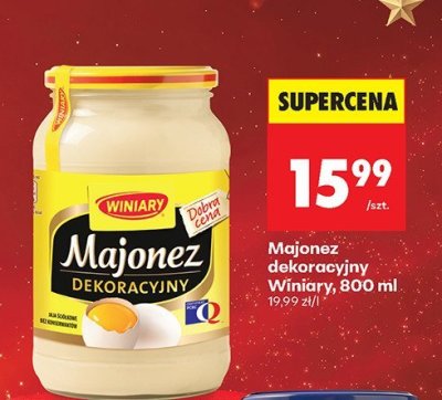 Majonez dekoracyjny 800 ml promocja w Biedronka