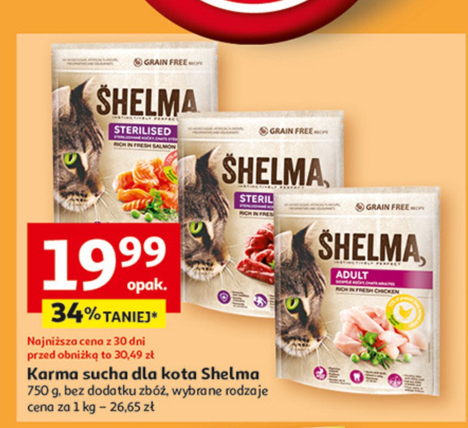 Karma dla kota z kurczakiem Shelma promocja