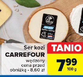 Ser kozi wędzony Carrefour targ świeżości promocja