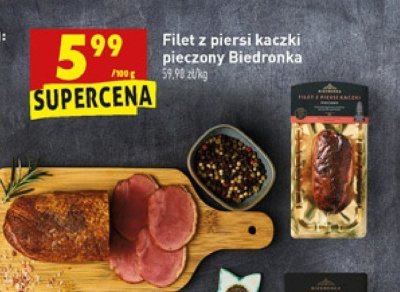 Filet z piersi kaczki pieczony Biedronka promocja