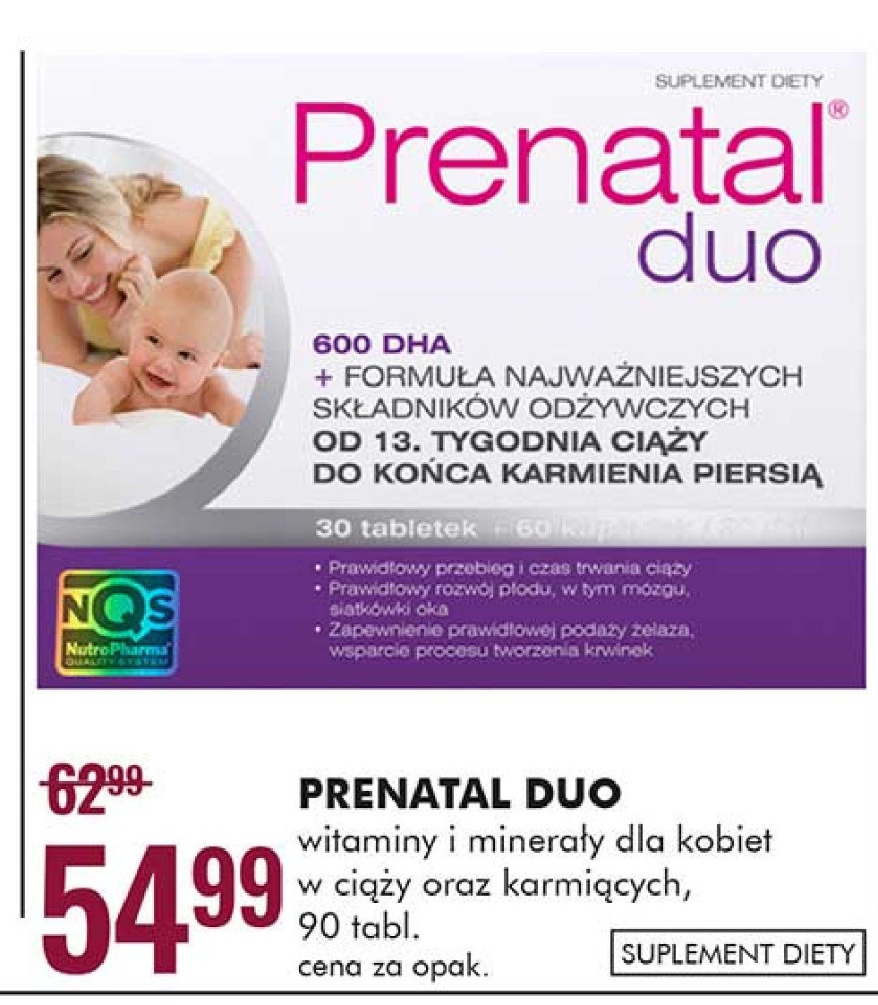 Kapsułki 600 dha Prenatal duo promocja