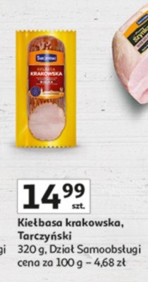 Kiełbasa krakowska Tarczyński promocja w Auchan
