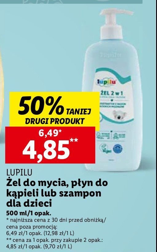 Delikatny szampon Lupilu promocja