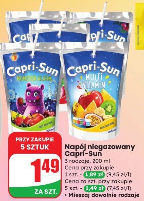 Napój niegazowany 3 rodzaje promocja w Dino