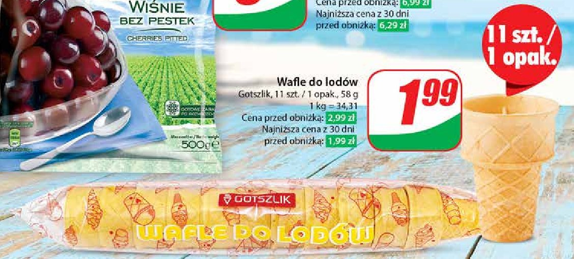 Wafle do lodów Gotszlik promocja