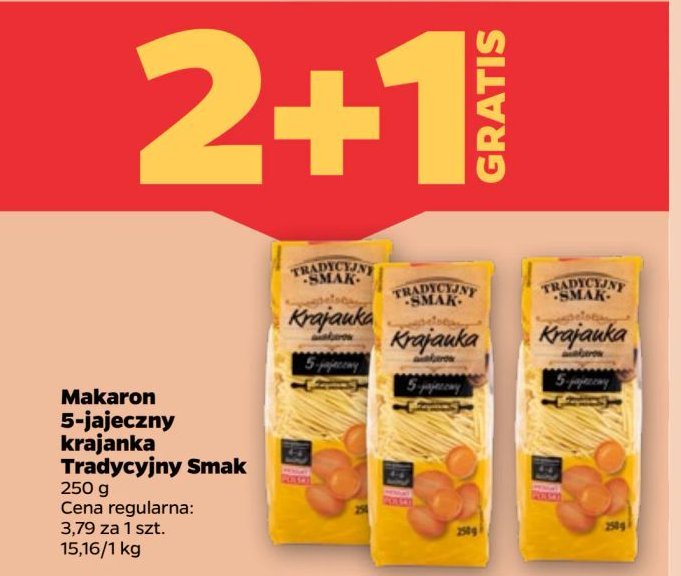 Makaron 5-jajeczny krajanka Tradycyjny smak promocja