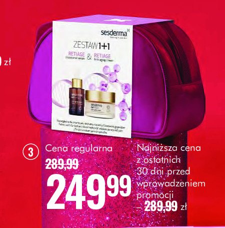 Zestaw w kosmetyczce reti age krem do twarzy 50 ml + serum 30 ml Sesderma zestaw promocja w Super-Pharm