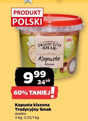 Kapusta kiszona 3 kg promocja w Netto