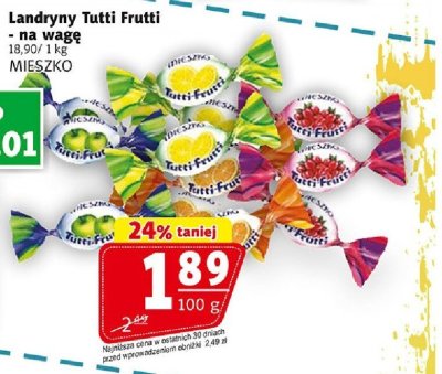 Landryny Tutti Frutti - na wagę promocja w Prim Market
