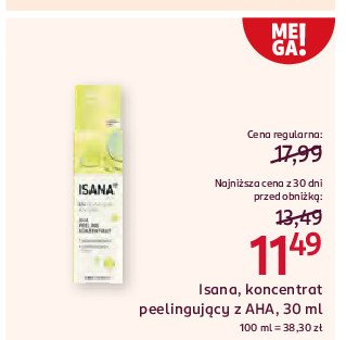 Koncentrat peelingujacy aha Isana promocja