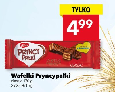 Wafelki Pryncypałki classic 170 g promocja w LEWIATAN