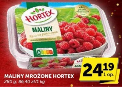 Maliny mrożone HORTEX promocja w Euro Sklep