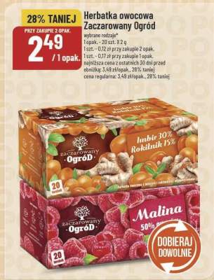 Herbatka owocowa Zaczarowany Ogród różne rodzaje promocja w POLOmarket