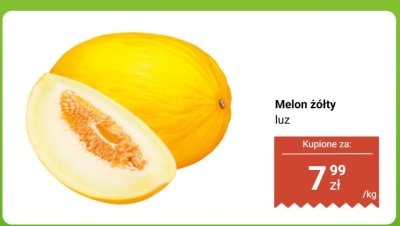 Melon żółty luz promocja w Biedronka