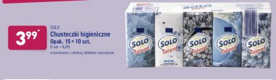 Chusteczki higieniczne Solo (aldi) promocja