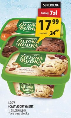 Lody Zielona Budka (cały asortyment) promocja w Arhelan