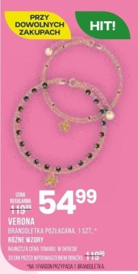 Bransoletka pozłacana 1 szt. promocja w Drogerie Natura