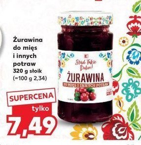 Żurawina do mięs K-classic stąd takie dobre! promocja w Kaufland