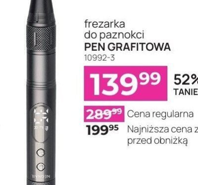 Frezarka do paznokci PEN GRAFITOWA 10992-3 promocja w NEONAIL & NEO MAKE UP
