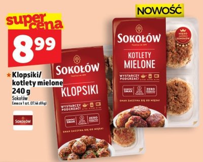 Klopsiki/kotlety mielone Sokołów 240 g promocja w TOPAZ