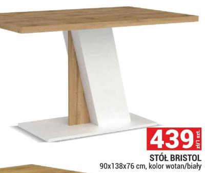 Stół BRISTOL 90x138x76 cm promocja w Merkury Market