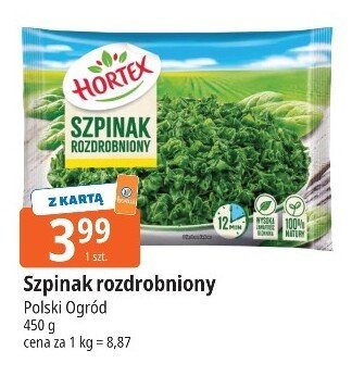 Szpinak rozdrobniony promocja w Leclerc