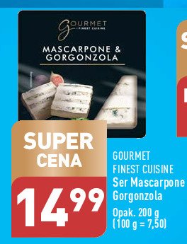 Ser mascarpone & gorgonzola Gourmet finest cuisine promocja