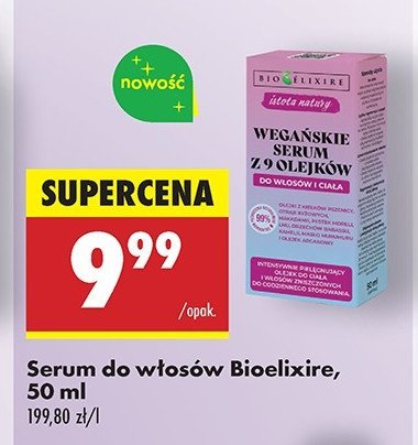 Serum do włosów 9 olejków Bioelixire istota natury promocja