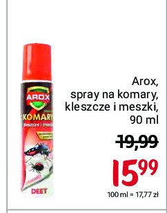 Spray na komary i kleszcze Arox promocja