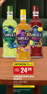 Likier Soplica Party wiśnia cytryna promocja w Biedronka