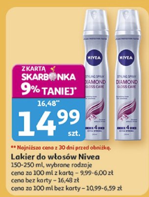 Lakier do włosów Nivea promocja w Auchan