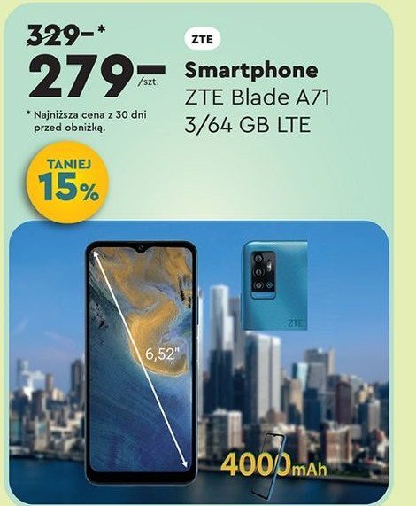 Smartfon blade a71 ZTE promocja