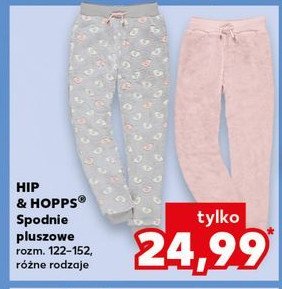 Spodnie pluszowe dziewczęce rozm. 122-152 Hip & hopps promocja w Kaufland