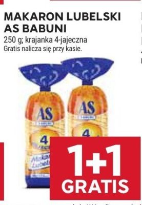 Makaron Lubelski AS Babuni promocja w Stokrotka
