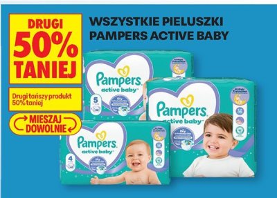 Pieluchy Active Baby wszystkie rodzaje promocja w Biedronka
