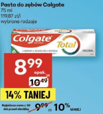 Pasta do zębów Colgate promocja w Delikatesy Centrum