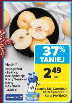 Gruszki Nashi promocja w Carrefour
