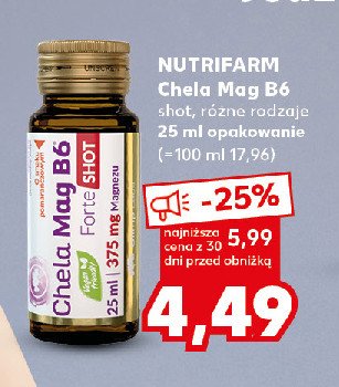 Magnez w płynie forte shot Olimp labs chela-mag b6 promocja