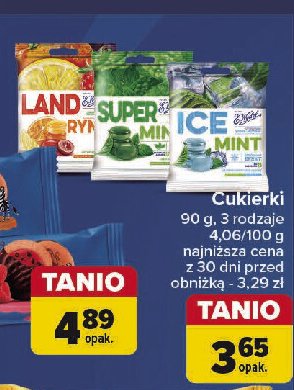 Cukierki E. WEDEL SUPER MINT promocja