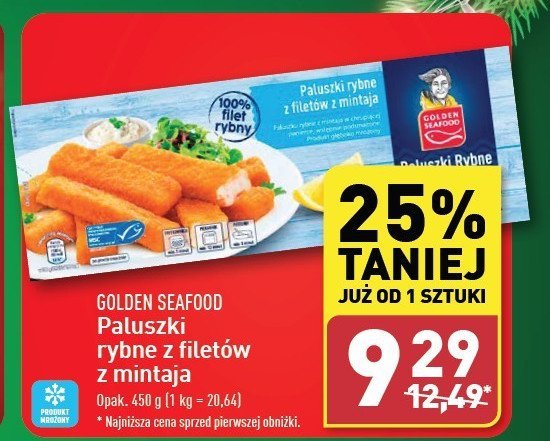 Paluszki rybne Golden seafood promocja w Aldi